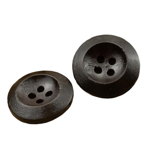 10 Stück Knöpfe Holz Vierlochknöpfe für Hemden und Pullover, Farbe 3-10 Stück, 15mm von Mtjujuswo