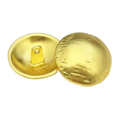 10 Stück Knöpfe Mattgold Pilz Metallknöpfe für Mäntel und Pullover, Farbe 1-10 Stück, 17,5mm von Mtjujuswo