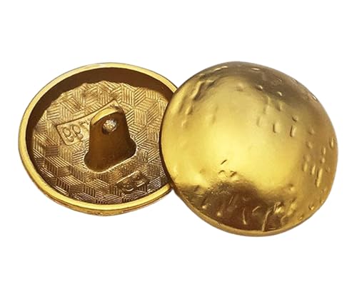 10 Stück Knöpfe Mattgold Pilz Metallknöpfe für Mäntel und Pullover, Farbe 2-10 Stück, 25mm von Mtjujuswo