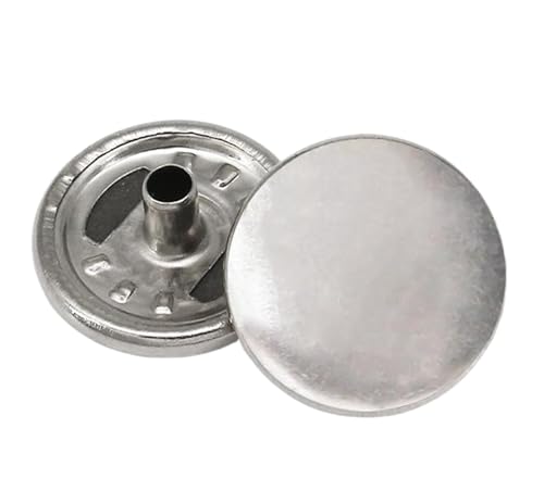 10 Stück Knöpfe Metall Druckknöpfe rund Kupfer für Jacken und DIY Handwerk, Farbe 2-10 Stück, 15mm von Mtjujuswo