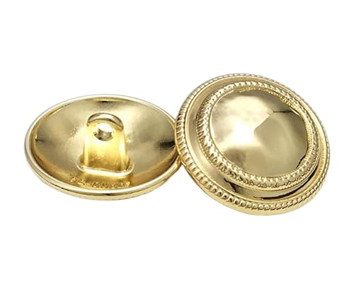 10 Stück Knöpfe Metall Mantelknöpfe mit Plissee-Design, Farbe 1-10 Stück, 20mm 10 Stück Knöpfe Metall Mantelknöpfe mit Plissee-Design, Farbe 1-10 Stück, 20mm von Mtjujuswo