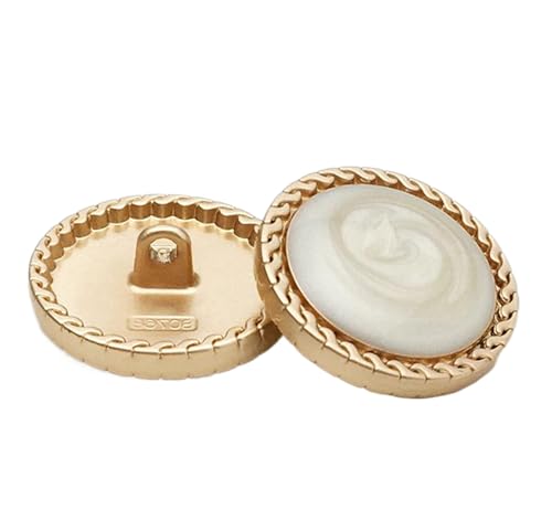 10 Stück Knöpfe Metallverschluss für Mäntel und Blazer, Farbe 1-10 Stück, 15mm von Mtjujuswo
