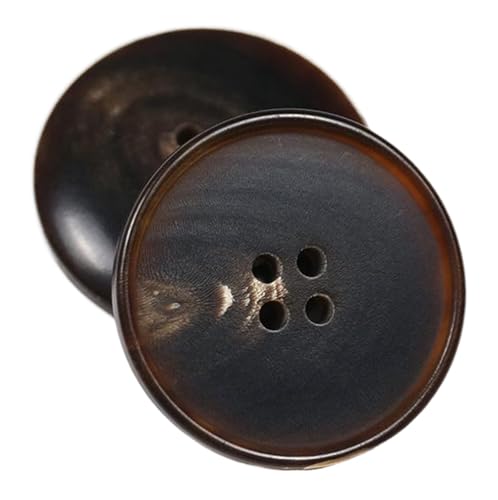 10 Stück Knöpfe Naturhornknöpfe für Mäntel und Anzüge, Farbe 2-10 Stück, 20mm von Mtjujuswo