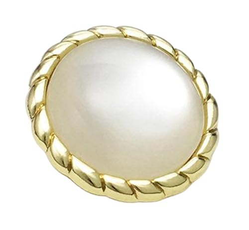 10 Stück Knöpfe Perlen- und Metallknöpfe für Mäntel und Bastelarbeiten, Farbe 2-10 Stück, 20mm von Mtjujuswo