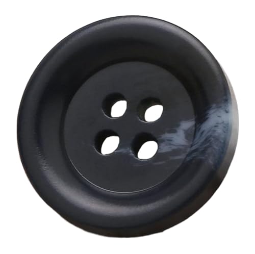 10 Stück Knöpfe Schwarz und Kaffee gemusterte Harzknöpfe für Mäntel und Anzüge, Farbe 20-10 Stück, 23mm von Mtjujuswo