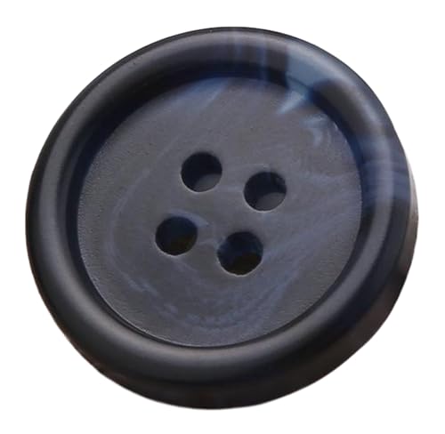 10 Stück Knöpfe Schwarz und Kaffee gemusterte Harzknöpfe für Mäntel und Anzüge, Farbe 21-10 Stück, 25mm von Mtjujuswo