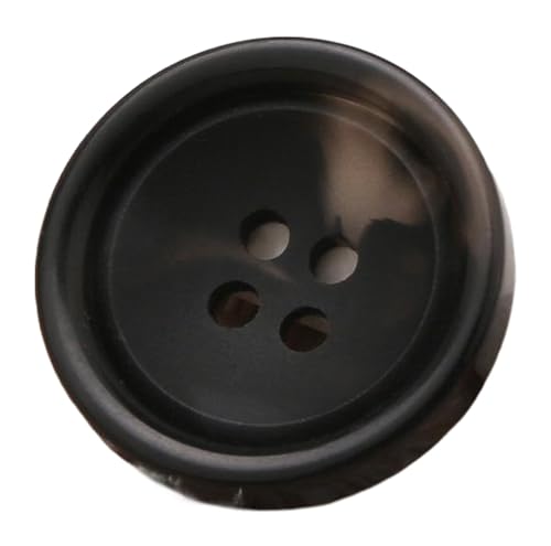 10 Stück Knöpfe Schwarz und Kaffee gemusterte Harzknöpfe für Mäntel und Anzüge, Farbe 27-10 Stück, 23mm von Mtjujuswo