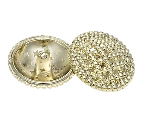 10 Stück Knöpfe Silber Metallknöpfe für Bekleidung, Farbe 3-10 Stück, 22,5mm von Mtjujuswo