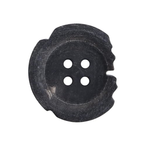 10 Stück Knöpfe Unregelmäßige Naturhornknöpfe 11,5mm-25mm, Farbe 1-10 Stück, 23mm von Mtjujuswo
