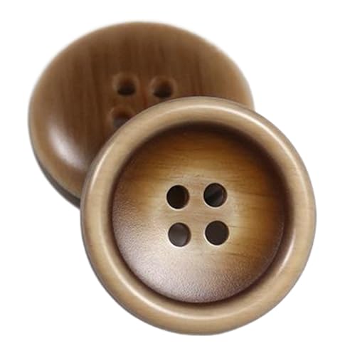 10 Stück Knöpfe Vierloch-Harzknöpfe für Mäntel und Anzüge, Farbe 6-10 Stück, 20mm von Mtjujuswo