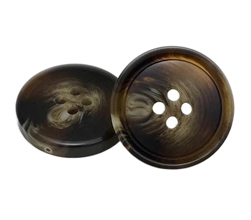 10 Stück Knöpfe aus Harz für Mäntel und Anzüge, Farbe 7-10 Stück, 28mm von Mtjujuswo