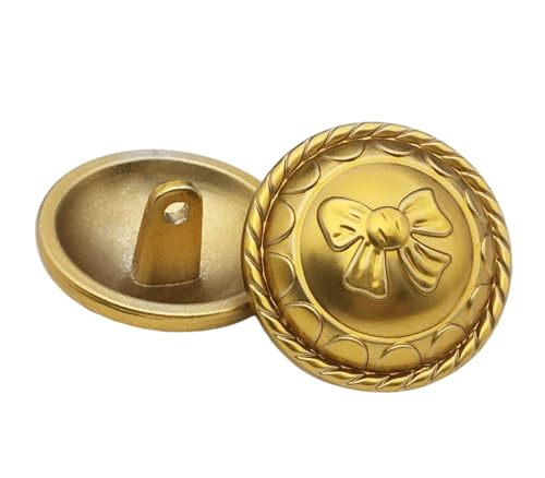 10 Stück Knöpfe aus Legierung mit Schmetterlingsknoten-Design, Farbe 1-10 Stück, 17,5mm von Mtjujuswo