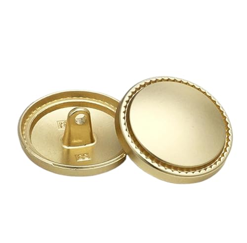 10 Stück Metallknöpfe mit gezahnter Kante für Mäntel und Anzüge, Farbe 1-10 Stück, 15mm von Mtjujuswo
