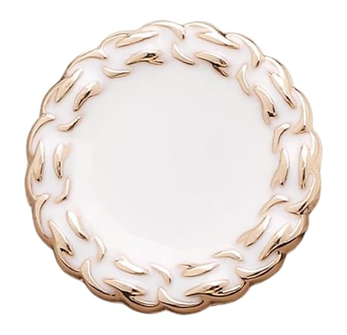 Knöpfe, rund, Metall, für Mäntel und Bastelarbeiten, 10 Stück, Farbe 3-10 Stück, 18mm von Mtjujuswo