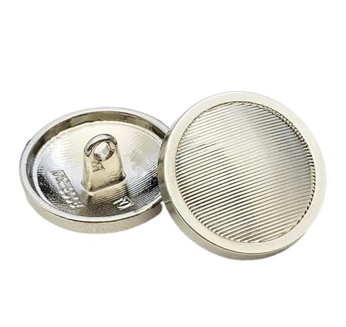 Knöpfe, runde Metallknöpfe mit goldenen Streifen, für Mäntel, Pullover und Bastelarbeiten, 10 Stück, Farbe 2-10 Stück, 22,5mm von Mtjujuswo