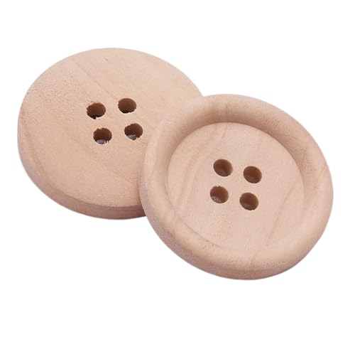 Knöpfe aus Naturholz, für Bastelarbeiten, 10 Stück, Farbe 1-10 Stück, 12,5mm von Mtjujuswo