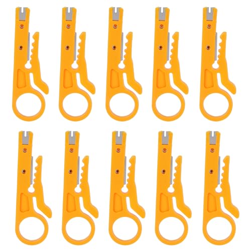 MTLAVISHY Zehn Stücke Draht Stripper Multi -Zweck -Kabel Crimping -Zange -Werkzeug ideal für Elektriker, die einfach zu bedienen sind, und sicher können Löcher auf modulare MTLAVISHY Zehn Stücke Draht Stripper Multi -Zweck -Kabel Crimping -Zange -Werkzeug ideal für Elektriker, die einfach zu bedienen sind, und sicher können Löcher auf modulare von Mtlavishness