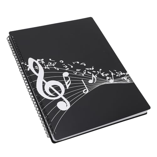 Mtlavish Shee Music -Ordner für Klaviergitarre und Geige ausgezeichnetes ABS Material wasserdichte transparente innere Taschen und Filmklemme A4 Größe 40 Seiten für Schüler und Mtlavish Shee Music -Ordner für Klaviergitarre und Geige ausgezeichnetes ABS Material wasserdichte transparente innere Taschen und Filmklemme A4 Größe 40 Seiten für Schüler und von Mtlavishness