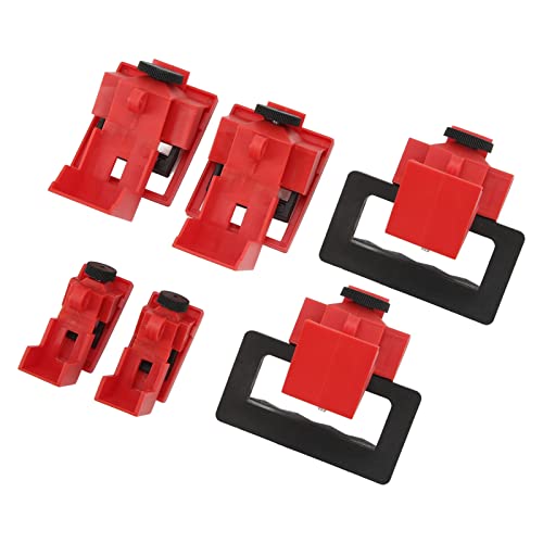 Mtlavishness 6-teiliges Klemm-Tagout-Gerät für Leistungsschalter. Hitzebeständig und langlebig für den industriellen Einsatz. Mit 3 verschiedenen Größen, um verschiedene von Mtlavishness