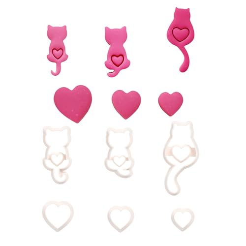 6 Stücke Stilvoller Schmuck Set Mit Kleinen Katzen Clay Cutter Designs Für Valentinstag Und Besondere Anlässe 6 Stücke Stilvoller Schmuck Set Mit Kleinen Katzen Clay Cutter Designs Für Valentinstag Und Besondere Anlässe von Mtucegi