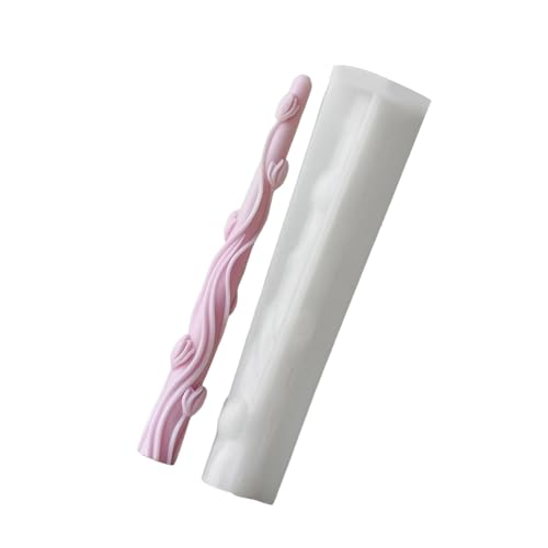 Einzigartige Handgefertigte Formen Blumenmuster Kerzen Silikonformen Für Handwerk Von Enthusiasten Und Home Decors Liebhaber Langer Zylinderkerzenkerzen Silikonform von Mtucegi