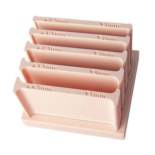 Genauigkeitshandwerk Tonniveau Form 0 5 5 Mm Einstellbare Kunststoffbasis Für Gleichmäßige Ohrringscheiben Anhänger Blanks Und Skulpturenkomponenten Einfach Zu Verwenden Tonrollenform Für Handwerk von Mtucegi