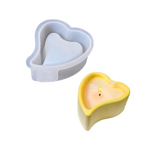 Herz Silikonform Set Für Harzgussschmuck Herstellen Kerzenhalter Basteln Herz Silikonform von Mtucegi