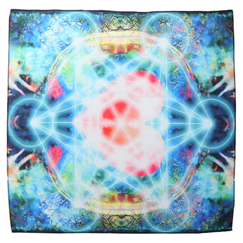 Mtucegi Divinationen Tischdecke Metatron Herz Astrologys Tarotkarten Tischdecke Altars Stoff Givinationen Brettspiel Accessoire Metatron Heart Tarot Karten Spirituelle Decktuch von Mtucegi