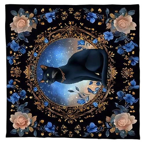 Mtucegi Katzen Blumenmuster Astrologie Tischdecke Tarots Gottesdienste Altäre Stoff Gottesbrettspiel Accessor von Mtucegi