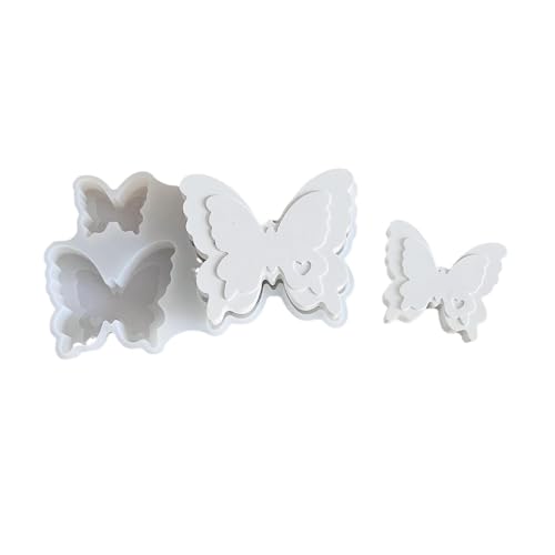 Schmetterlings-Silikonformen für Epoxidharz, Seife, Schokolade, Fondant, Gips, Silikonformen für Heimdekoration von Mtucegi