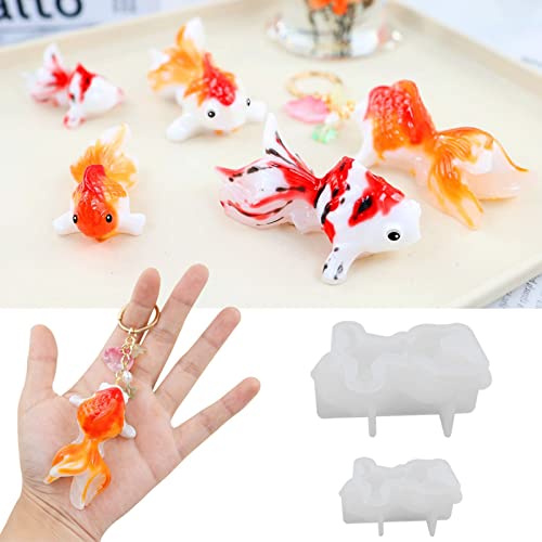 Silikonform für 3D-Anhänger, Motiv: Fische, Tiere, 2 Stück Silikonform für 3D-Anhänger, Motiv: Fische, Tiere, 2 Stück von Mtucegi