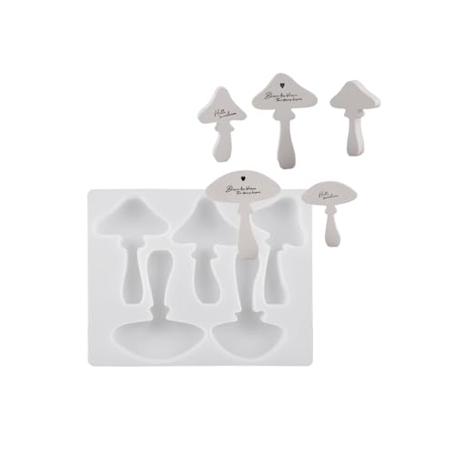 Vielseitige Pilz Display Ornament Silikonform Set Zum Erstellen Entzückender Pilzförmiger Kerzen Und Dekorationen von Mtucegi