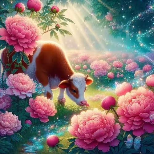 DIY Diamond Painting erwachsene Grasland Rinder,5D Diamant Kunst Kits für Erwachsene Anfänger,Round Vollbohrer Diamanten Malerei Stickerei Kreuzstich Geschenke Home Wand Dekor 40x40inch DIY Diamond Painting erwachsene Grasland Rinder,5D Diamant Kunst Kits für Erwachsene Anfänger,Round Vollbohrer Diamanten Malerei Stickerei Kreuzstich Geschenke Home Wand Dekor 40x40inch von Muaor