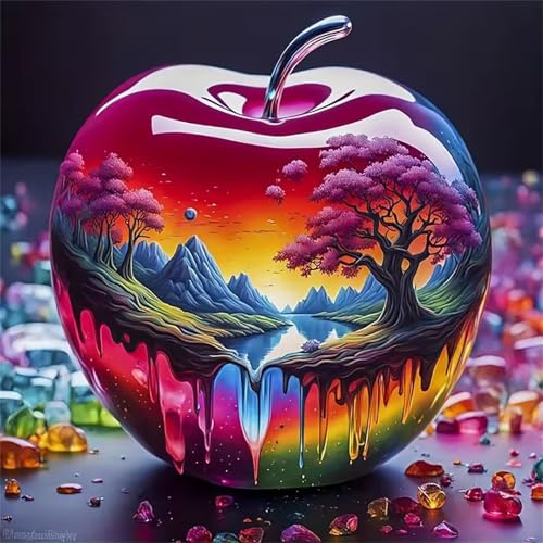 Muaor Diamond Painting Erwachsene,5D DIY Diamant Painting Bilder Edelstein-Seen 40x40cm diamond painting art für erwachsene kinder,Square Full Drill diamant Kunst Set für Wanddekor von Muaor