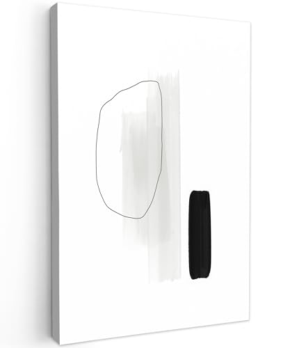 MuchoWow Leinwand Bilder, Einzigartige Wanddeko mit Rahmen, Linienkunst - Acrylfarbe - Minimalismus, Wandbilder Wohnzimmer, Deko Schlafzimmer 80x120 cm MuchoWow Leinwand Bilder, Einzigartige Wanddeko mit Rahmen, Linienkunst - Acrylfarbe - Minimalismus, Wandbilder Wohnzimmer, Deko Schlafzimmer 80x120 cm von MuchoWow