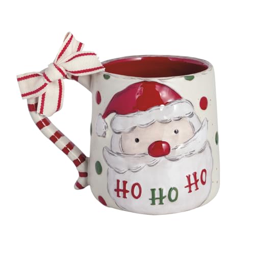 Mud Pie Weihnachtstasse mit Weihnachtsmann-Farm-Motiv von Mud Pie