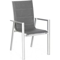 Müsing Gartenstuhl mit Armlehnen Sunny Smart Concept silber/schwarz, Metall, 1 St. Müsing Gartenstuhl mit Armlehnen Sunny Smart Concept silber/schwarz, Metall, 1 St. von Müsing
