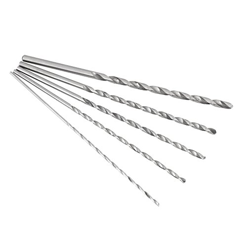 Spiralbohrer extra langes Hochgeschwindigkeitsstahlbohrer Satz stellte gerade Schaft Spiralbohrer Werkzeug 2-5mm 5 Stück Bohrer in verschiedenen Größen für Holz Spiralbohrer extra langes Hochgeschwindigkeitsstahlbohrer Satz stellte gerade Schaft Spiralbohrer Werkzeug 2-5mm 5 Stück Bohrer in verschiedenen Größen für Holz von Mugast
