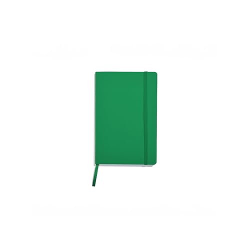 Muitomas, Block Notes A5, Notizbuch für Büro, mit weichem Einband, Innentasche und Gummibandverschluss, 120 linierte Blätter, 13 x 21 cm, Grün Muitomas, Block Notes A5, Notizbuch für Büro, mit weichem Einband, Innentasche und Gummibandverschluss, 120 linierte Blätter, 13 x 21 cm, Grün von Muitomas