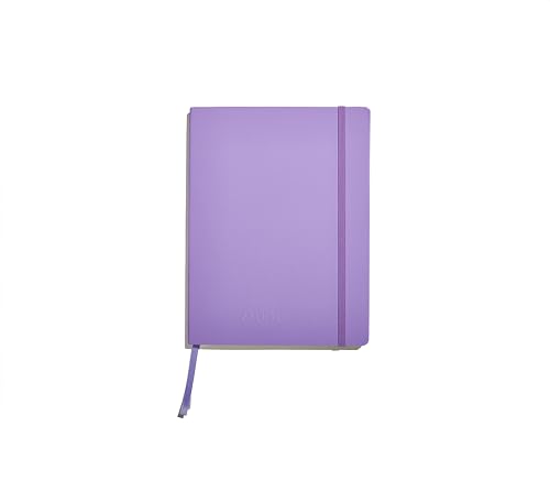Muitomas, Block Notes Large, Notizbuch für Büro, mit weichem Einband, Innentasche und Gummibandverschluss, 120 linierte Blätter, 19 x 25 cm, Lila Muitomas, Block Notes Large, Notizbuch für Büro, mit weichem Einband, Innentasche und Gummibandverschluss, 120 linierte Blätter, 19 x 25 cm, Lila von Muitomas