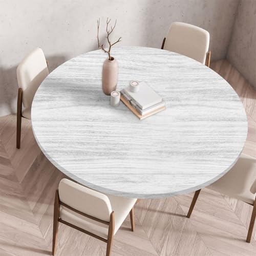 Muiuou Tischdecke Rund, Drucken Rund Tischdecken Wasserdicht Antifouling Abwaschbar Elastisch Küchentisch Tischtuch Outdoor Gartentisch Geeignet für Dekoration (Durchmesser 70cm,Stil 14) von Muiuou