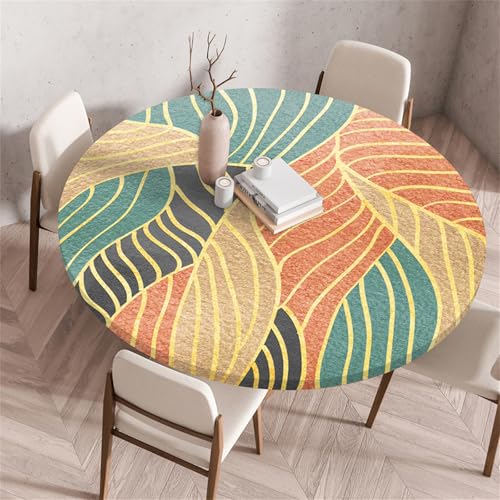 Muiuou Tischdecke Rund Wasserabweisend, Drucken Rund Tischdecken Abwaschbar Tischtuch, Dauerhaft rutschfest Antifouling für Wohnzimmer Esszimmer Garten Dekorative Muiuou Tischdecke Rund Wasserabweisend, Drucken Rund Tischdecken Abwaschbar Tischtuch, Dauerhaft rutschfest Antifouling für Wohnzimmer Esszimmer Garten Dekorative von Muiuou