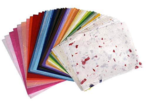 55 Maulbeer-Papier Tabelle Design Craft Hand Made Art Tissue Japan Washi Design Craft Kunst Origami Herstellern Karte machen von MulberryPaperStock