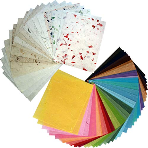 65 Blatt Maulbeer-Papier, 21.6 x 27.9 cm, Handarbeit, Kunsthandwerk, Japan, Origami, Washi, Großhandel, Großverkauf, Lieferanten, Produkte, Kartenherstellung, Design-Papier, Designs Japan von MulberryPaperStock