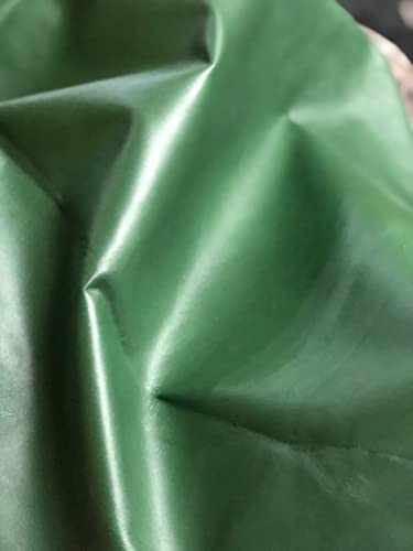 Grünes Nappaleder, weiches Premium-Qualität, echtes Leder, ohne Löcher und Schnitte (7–9 m²) von Mulch Leather Co