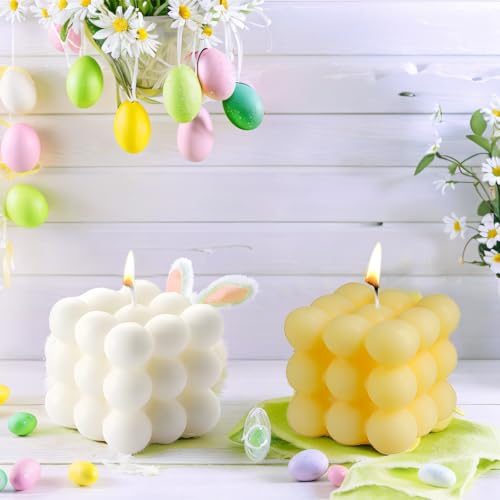 2 Stück Handgemacht Bubble Kerze Candle, Natürlich und Wohlriechend Duftkerze Kerzen, Natürlichem Sojawachs Deko Handmade Kerze für Geburtstag, Valentinstag, Thanksgiving, Weihnachten 2 Stück Handgemacht Bubble Kerze Candle, Natürlich und Wohlriechend Duftkerze Kerzen, Natürlichem Sojawachs Deko Handmade Kerze für Geburtstag, Valentinstag, Thanksgiving, Weihnachten von Mulomir