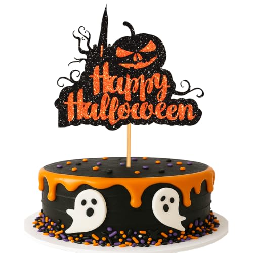 Halloween Kuchen Dessert Lebensmittel Dekoration Topper (Pumpkin) von Mulomir