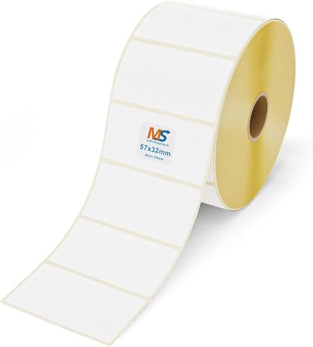 Multi-Shopping Thermo Eco Etiketten 57 x 32 mm - 2.100 Stück je Rolle - Kern: 25 mm -permanent haftend (10) von Multi-Shopping