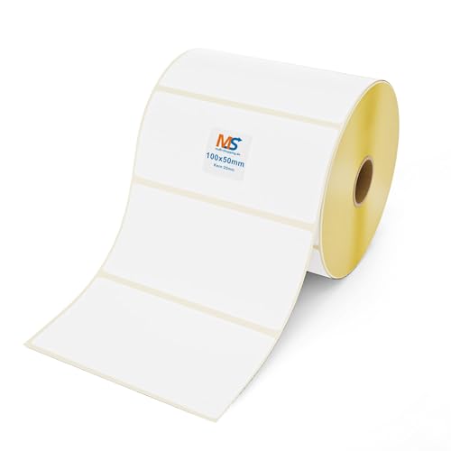 Thermoetiketten Top 100 x 50 mm - 1.300 Stück je Rolle - Kern: 25 mm -permanent haftend - Multi-Shopping (10) von Multi-Shopping
