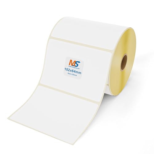 Thermoetiketten Top 102 x 64 mm - 1.100 Stück je Rolle - Kern: 25 mm -permanent haftend - Multi-Shopping (10) von Multi-Shopping